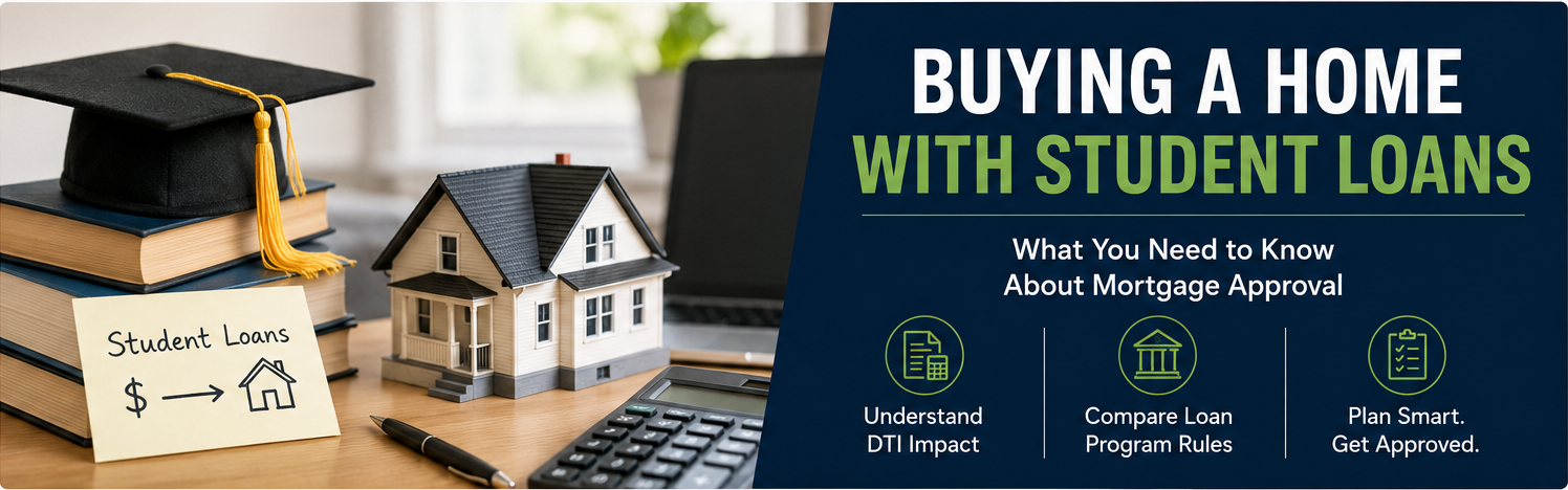 Buying a home with student loans and reviewing mortgage approval options